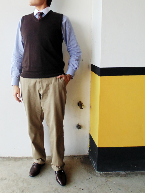 OOTD No.3 - THAT SWEATER VEST - AIM TO VIEW
